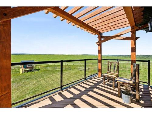 54004 Township Road 252, Rural Rocky View County, AB - Outdoor With Deck Patio Veranda With View With Exterior
