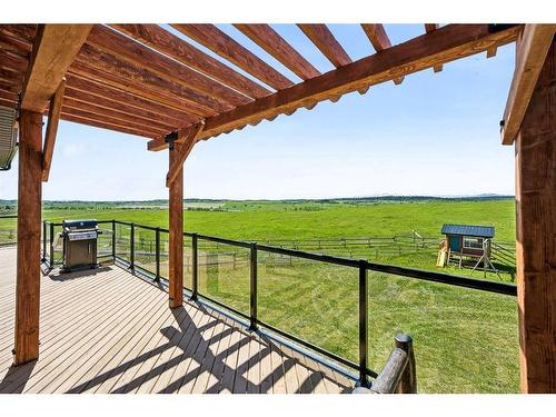 54004 Township Road 252, Rural Rocky View County, AB - Outdoor With Deck Patio Veranda With View With Exterior