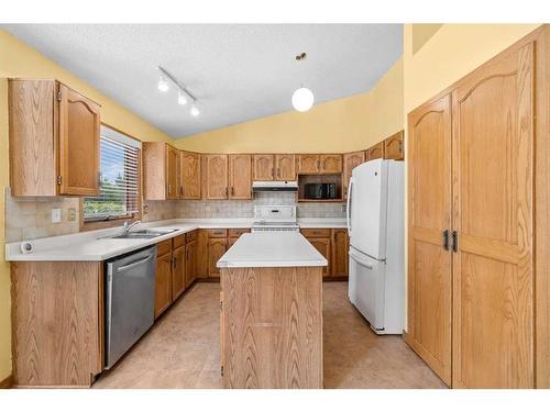 127 Shawnessy Drive, Calgary, AB - Indoor Photo Showing Kitchen With Double Sink