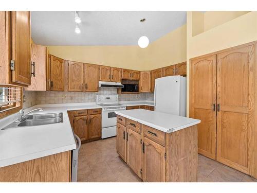 127 Shawnessy Drive, Calgary, AB - Indoor Photo Showing Kitchen With Double Sink