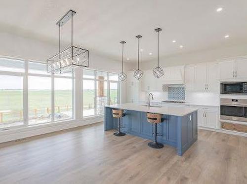 60 Junegrass Terrace, Rural Rocky View County, AB - Indoor Photo Showing Kitchen With Upgraded Kitchen