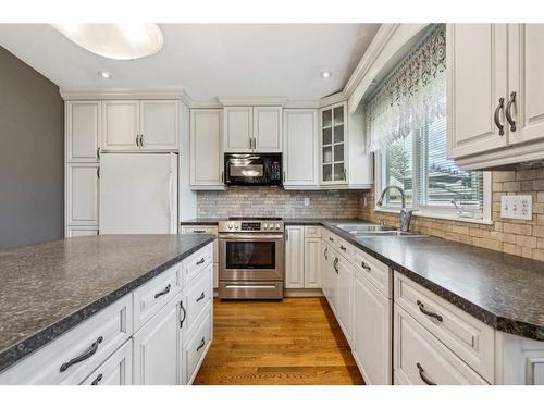 12 Lake Newell Green Se, Calgary, AB - Indoor Photo Showing Kitchen With Double Sink With Upgraded Kitchen