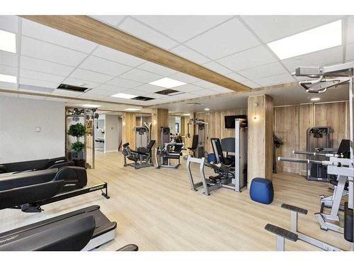 215 Les Jardins Park Se, Calgary, AB - Indoor Photo Showing Gym Room