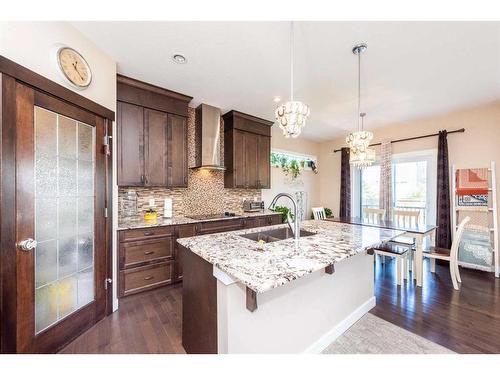 483 Cranford Drive Se, Calgary, AB - Indoor Photo Showing Kitchen With Upgraded Kitchen
