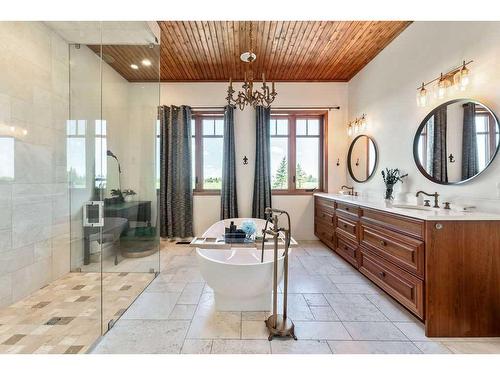 252121 2157 Drive West, Rural Foothills County, AB - Indoor Photo Showing Bathroom