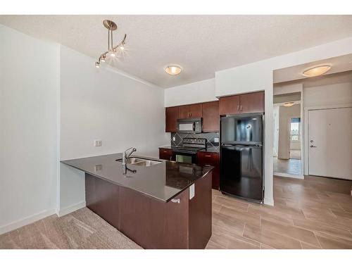 1511-8880 Horton Road Sw, Calgary, AB - Indoor Photo Showing Kitchen With Double Sink