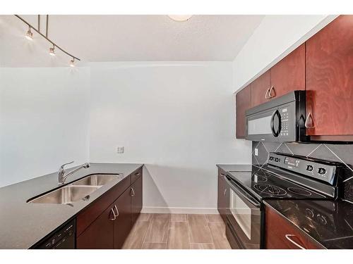 1511-8880 Horton Road Sw, Calgary, AB - Indoor Photo Showing Kitchen With Double Sink