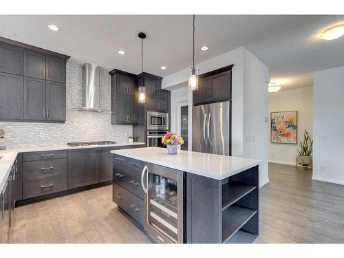 114 Masters Point Se, Calgary, AB - Indoor Photo Showing Kitchen With Upgraded Kitchen
