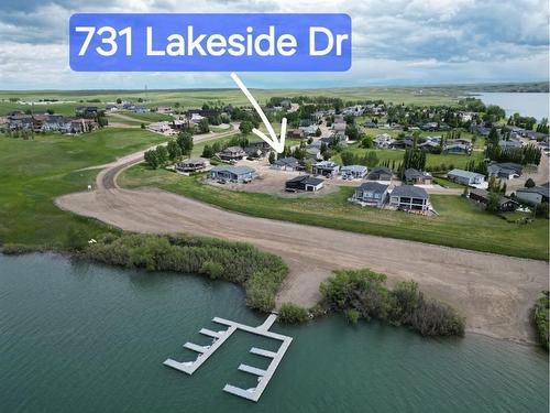 731 Lakeside Drive, Rural Vulcan County, AB - Outdoor With Body Of Water With View