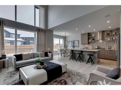 332 Legacy Circle Se, Calgary, AB - Indoor Photo Showing Living Room