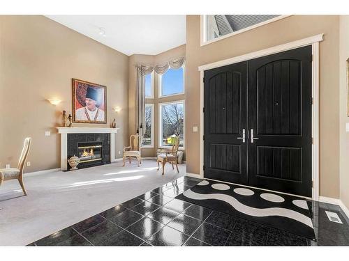 658 East Chestermere Drive, Chestermere, AB - Indoor With Fireplace