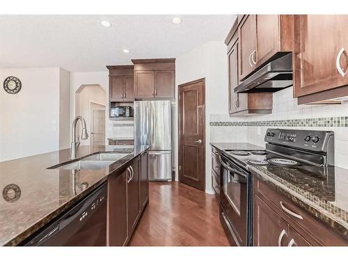 1204 New Brighton Drive Se, Calgary, AB - Indoor Photo Showing Kitchen With Double Sink With Upgraded Kitchen