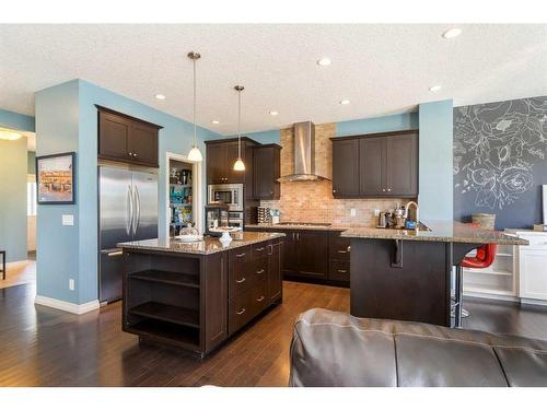 75 Chaparral Valley Way Se, Calgary, AB - Indoor Photo Showing Kitchen With Upgraded Kitchen