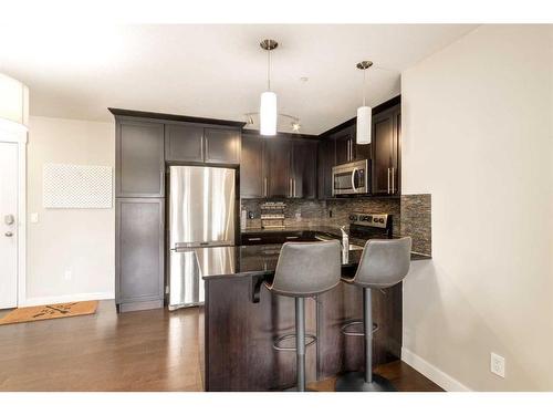 4305-155 Skyview Ranch Way Ne, Calgary, AB - Indoor Photo Showing Kitchen With Stainless Steel Kitchen With Upgraded Kitchen