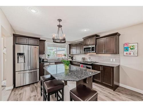 1469 Legacy Circle Se, Calgary, AB - Indoor Photo Showing Kitchen With Upgraded Kitchen