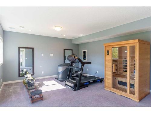 2237 Bayside Road Sw, Airdrie, AB - Indoor Photo Showing Gym Room