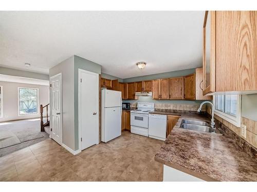 896 Mckinnon Drive Ne, Calgary, AB - Indoor Photo Showing Kitchen With Double Sink