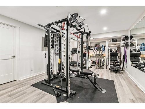 16 Marquis Grove Se, Calgary, AB - Indoor Photo Showing Gym Room