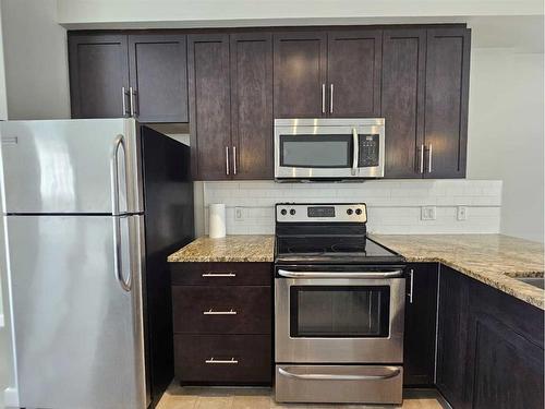 17 Redstone Circle Ne, Calgary, AB - Indoor Photo Showing Kitchen With Upgraded Kitchen