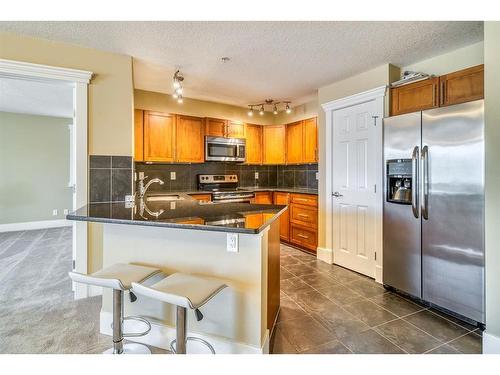 224-500 Rocky Vista Gardens Nw, Calgary, AB - Indoor Photo Showing Kitchen With Stainless Steel Kitchen With Double Sink