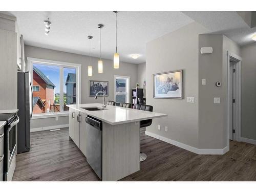 142 Livingston Common Ne, Calgary, AB - Indoor Photo Showing Kitchen With Upgraded Kitchen