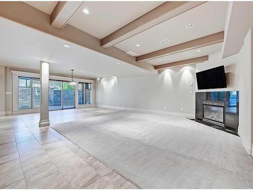 2340 7 Avenue Nw, Calgary, AB - Indoor With Fireplace