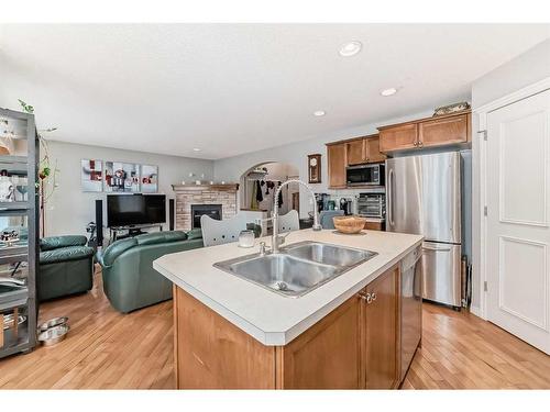 559 Auburn Bay Heights Se, Calgary, AB - Indoor Photo Showing Kitchen With Double Sink