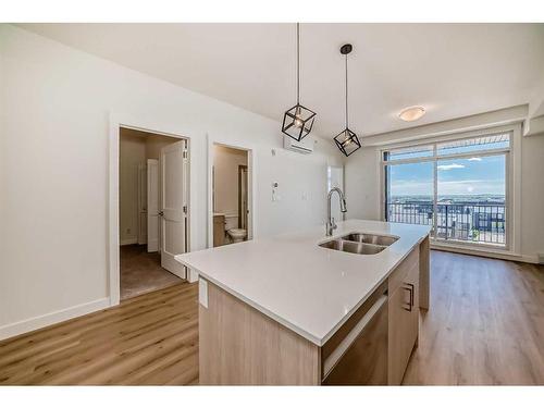 6404-200 Seton Circle Se, Calgary, AB - Indoor Photo Showing Kitchen With Double Sink