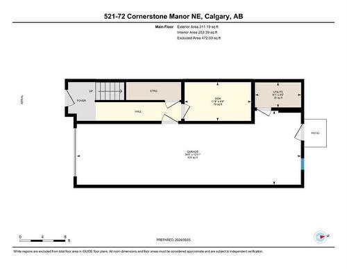 521-72 Cornerstone Manor Ne, Calgary, AB - Outdoor With View