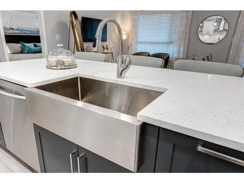 2113-550 Belmont Street Sw, Calgary, AB - Indoor Photo Showing Kitchen With Double Sink