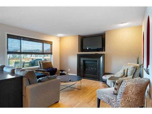123 Kincora Point Nw, Calgary, AB - Indoor Photo Showing Living Room With Fireplace