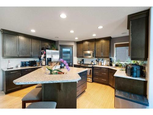 123 Kincora Point Nw, Calgary, AB - Indoor Photo Showing Kitchen With Upgraded Kitchen
