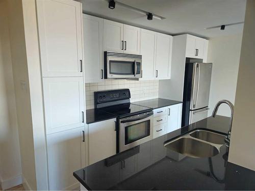 506-1022 16 Avenue Nw, Calgary, AB - Indoor Photo Showing Kitchen With Stainless Steel Kitchen With Double Sink