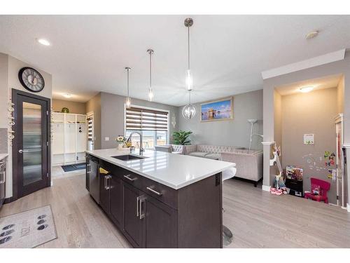 445 Redstone Grove Ne, Calgary, AB - Indoor Photo Showing Kitchen With Upgraded Kitchen