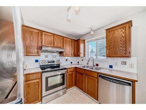 112 Coverdale Way Ne, Calgary, AB - Indoor Photo Showing Kitchen With Double Sink