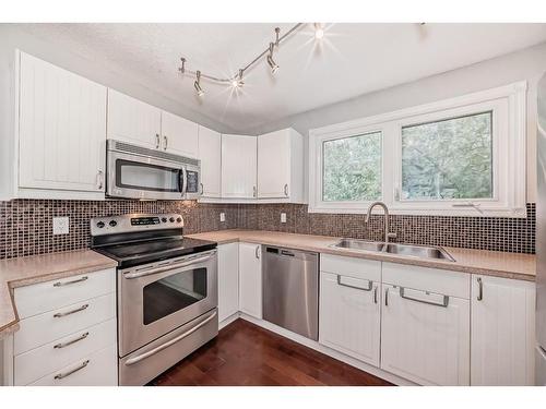 163 Deerview Way Se, Calgary, AB - Indoor Photo Showing Kitchen With Double Sink