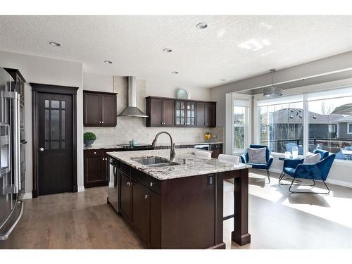 19 Auburn Sound Cove Se, Calgary, AB - Indoor Photo Showing Kitchen With Double Sink With Upgraded Kitchen