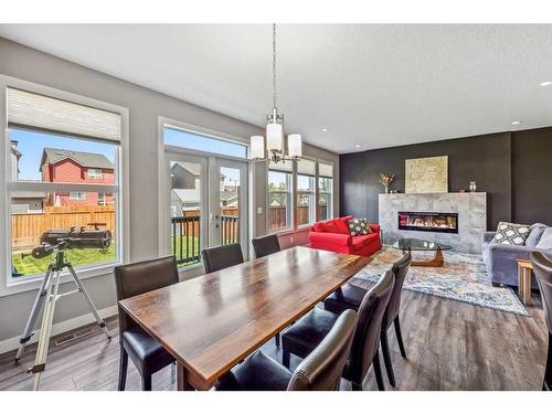 12 Legacy Court Se, Calgary, AB - Indoor With Fireplace