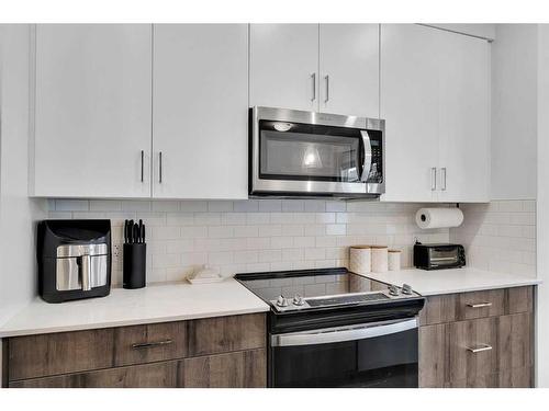 119-137 Red Embers Link Ne, Calgary, AB - Indoor Photo Showing Kitchen With Upgraded Kitchen