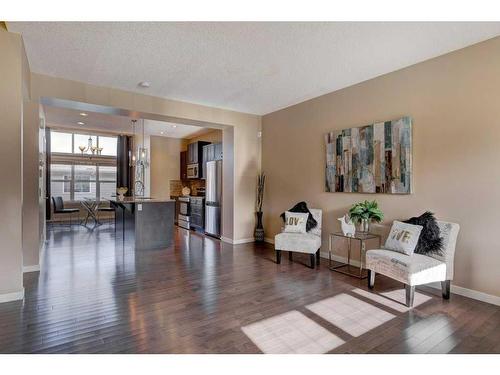 108 New Brighton Grove Se, Calgary, AB - Indoor Photo Showing Living Room