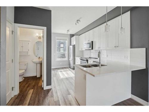 27 Evanscrest Park Nw, Calgary, AB - Indoor Photo Showing Kitchen With Double Sink With Upgraded Kitchen