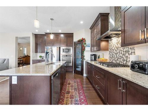 115 Saddlelake Way Ne, Calgary, AB - Indoor Photo Showing Kitchen With Upgraded Kitchen