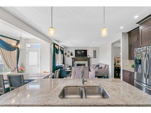 115 Saddlelake Way Ne, Calgary, AB - Indoor Photo Showing Kitchen With Stainless Steel Kitchen With Double Sink With Upgraded Kitchen