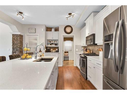 363 Cranleigh View Se, Calgary, AB - Indoor Photo Showing Kitchen With Double Sink With Upgraded Kitchen