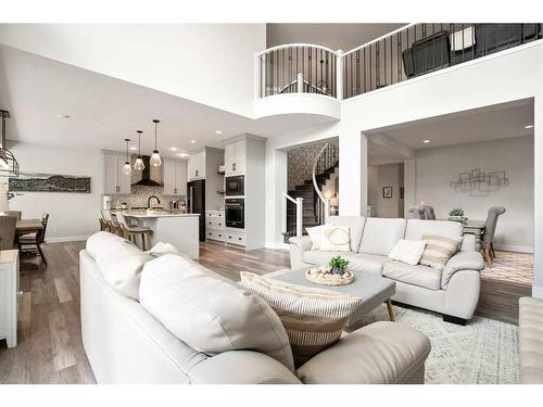 60 Auburn Shores Se, Calgary, AB - Indoor Photo Showing Living Room