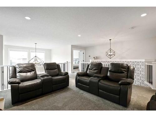 60 Auburn Shores Lane Se, Calgary, AB - Indoor Photo Showing Living Room