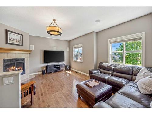 55 Valley Crest Close Nw, Calgary, AB - Indoor Photo Showing Living Room With Fireplace