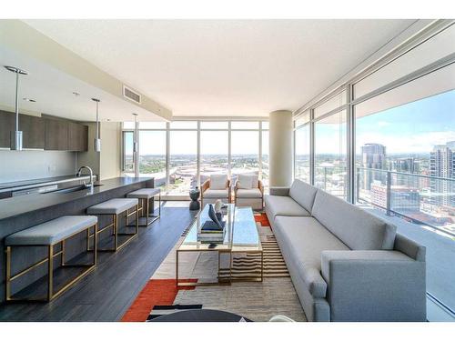 3009-1188 3 Street Se, Calgary, AB - Indoor Photo Showing Living Room