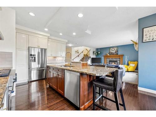 59 Elgin Estates Hill Se, Calgary, AB - Indoor Photo Showing Kitchen With Stainless Steel Kitchen With Upgraded Kitchen