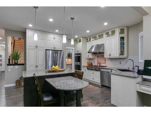 233 Kingsmere Cove Se, Airdrie, AB - Indoor Photo Showing Kitchen With Upgraded Kitchen